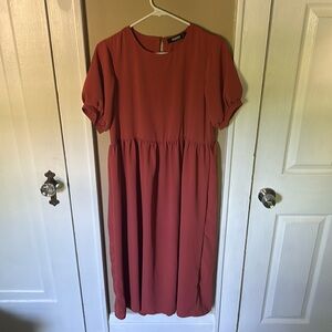 Midi baby doll dress